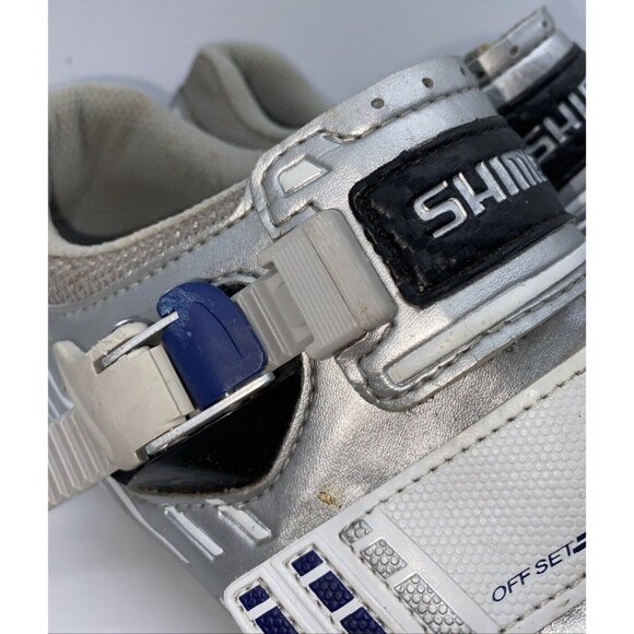 Shimano SH-R085 Men's Road Cycling Bicycle Shoes Silver White 44 EUR 9.7 US - Picture 11 of 16